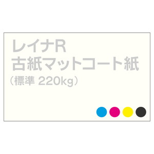 データ入稿名刺 片面カラー印刷 レイナR 220kg(白) 