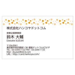 かんたんデザイン入稿名刺 ヨコ向き 両面カラー印刷 AX-05 自由入力欄(文字大)