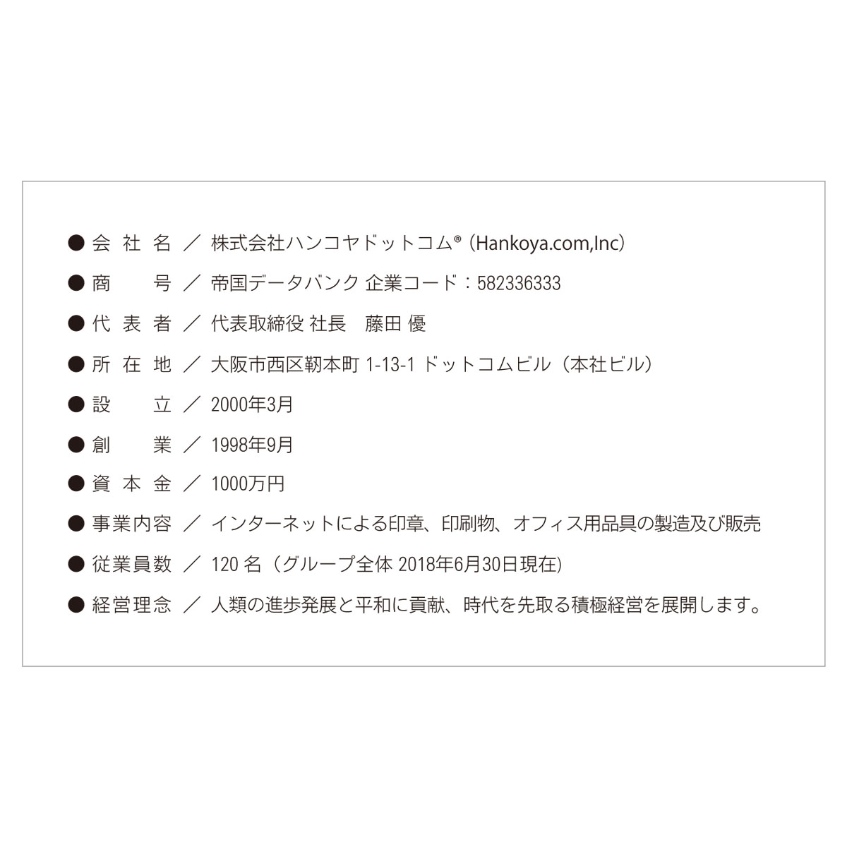 かんたんデザイン入稿名刺 ヨコ向き 両面カラー印刷 HA-03 項目一覧