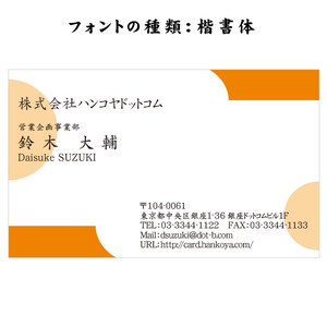 テキスト入稿名刺 ヨコ向き 両面カラー印刷 AD-05 自由入力欄(文字大)