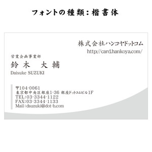 テキスト入稿名刺 ヨコ向き 両面モノクロ印刷 BD-04 自由入力欄(文字小)